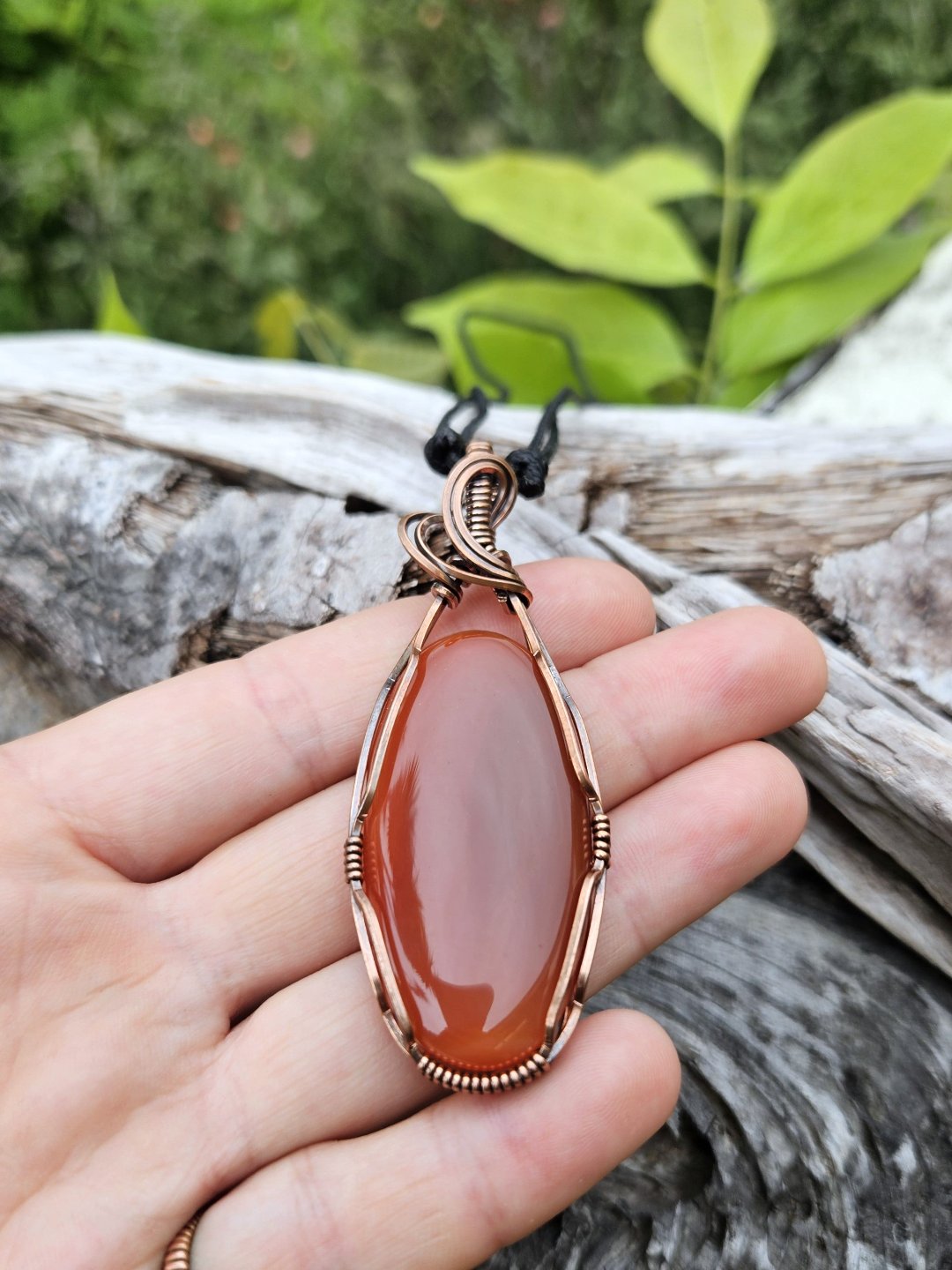 Carnelian and Copper Necklace