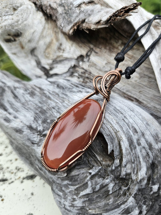 Carnelian and Copper Necklace