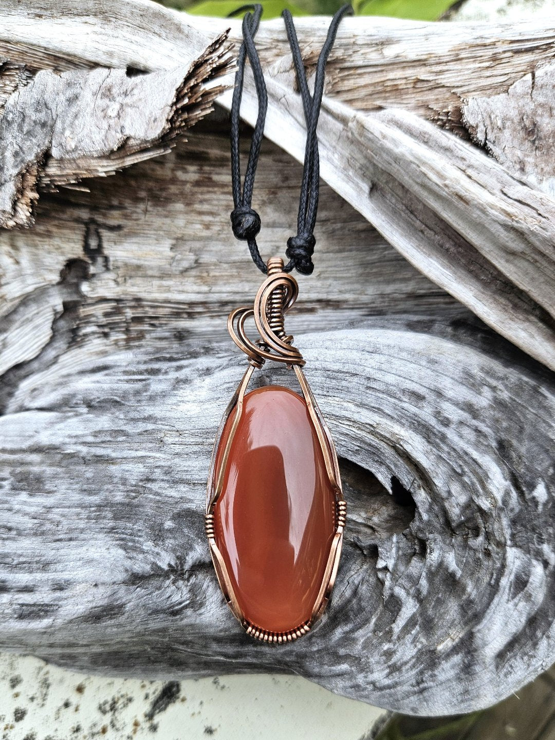 Carnelian and Copper Necklace