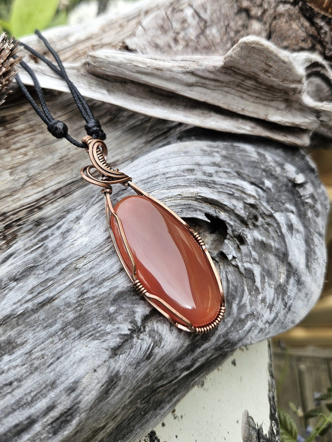 Carnelian and Copper Necklace