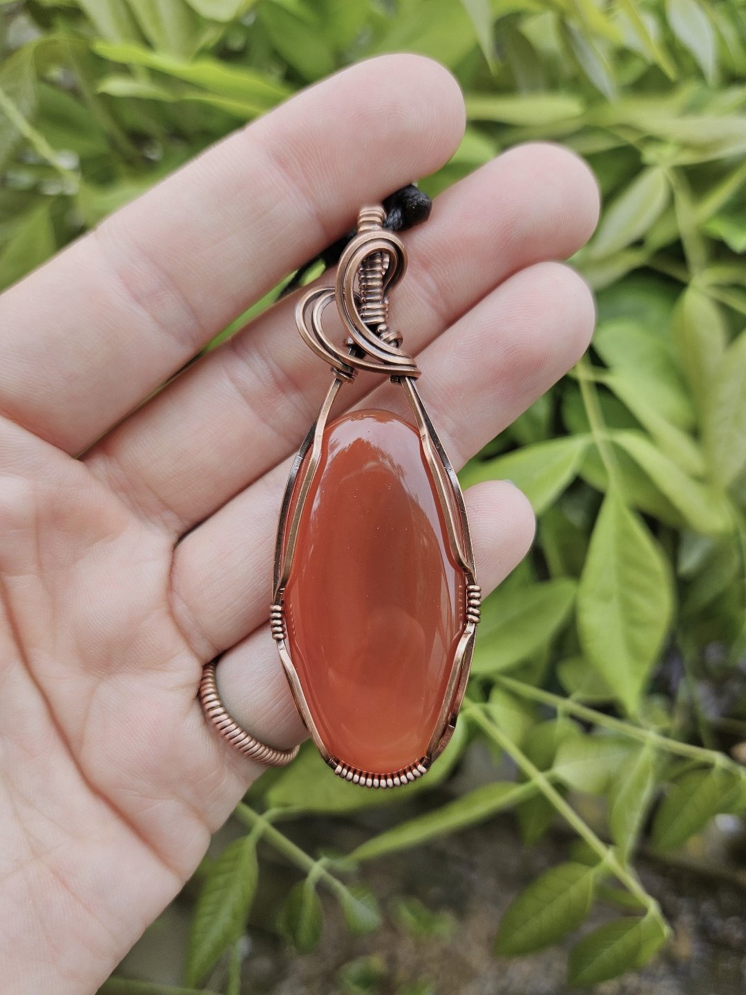 Carnelian and Copper Necklace