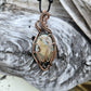 Labradorite and Copper Mushroom Necklace