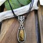Tiger's Eye and Silver Necklace