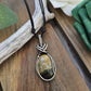 Bumblebee Jasper and Silver Necklace