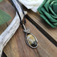 Bumblebee Jasper and Silver Necklace