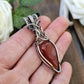 Carnelian and Silver Necklace
