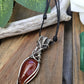 Carnelian and Silver Necklace