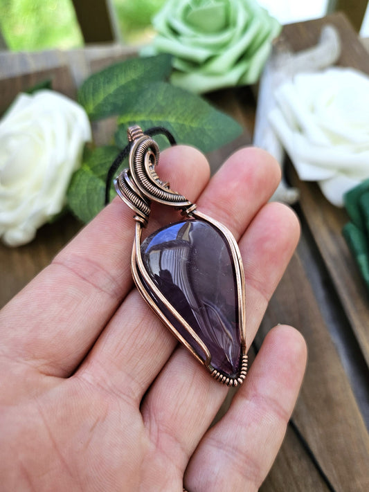 Amethyst and Copper Necklace