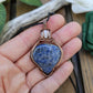 Dumortierite, Moonstone and Copper Necklace