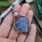 Dumortierite, Moonstone and Copper Necklace