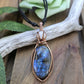 Labradorite, Moonstone and Copper Necklace