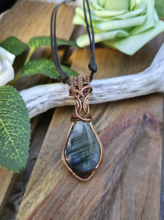 Labradorite and Copper Necklace