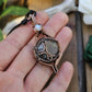 Labradorite, Opalite and Copper Moon Necklace