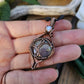 Labradorite, Opalite and Copper Moon Necklace