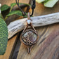 Labradorite, Opalite and Copper Moon Necklace