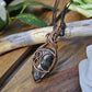 Labradorite and Copper Moon Necklace