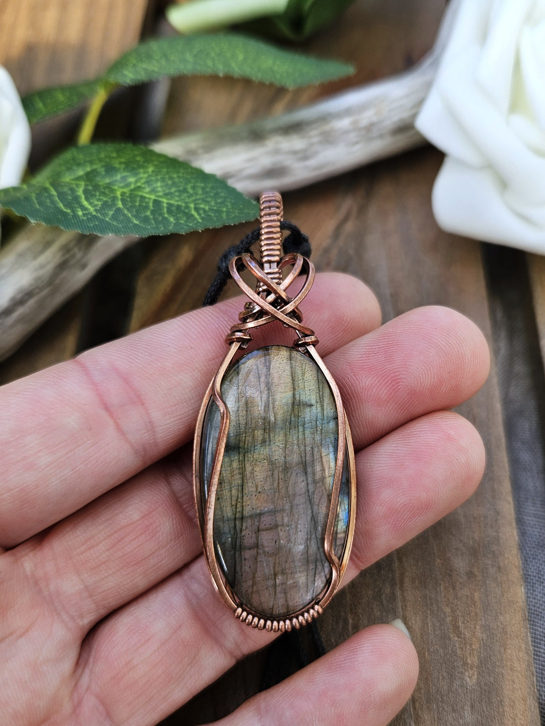 Labradorite and Copper Necklace