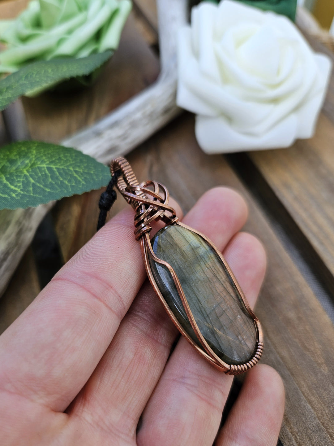 Labradorite and Copper Necklace