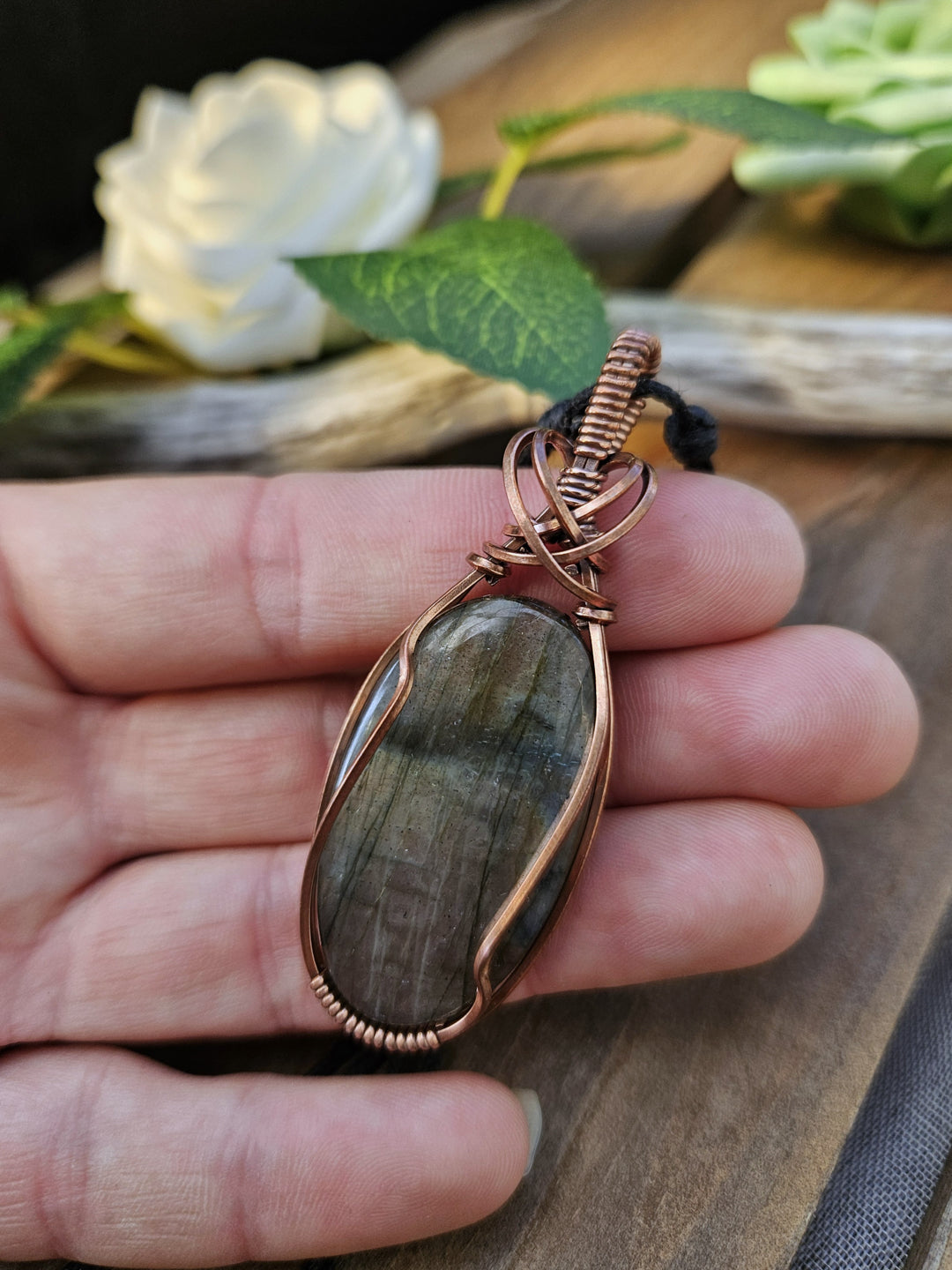 Labradorite and Copper Necklace