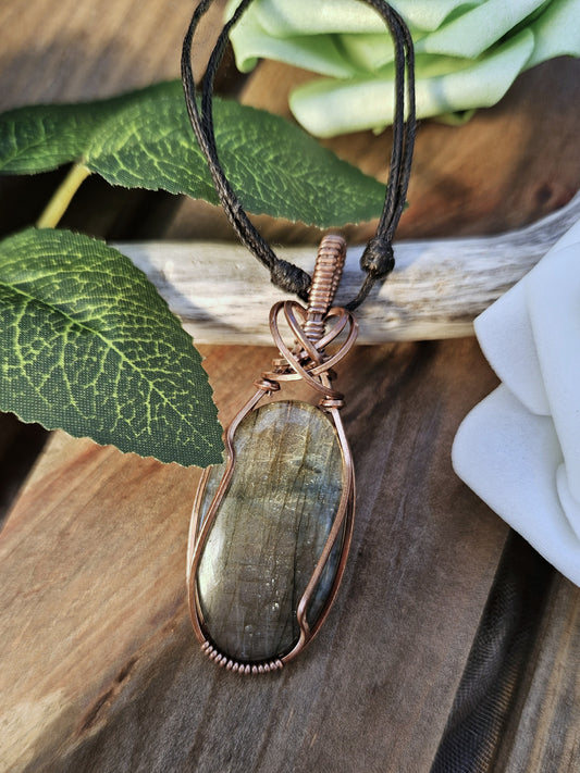 Labradorite and Copper Necklace