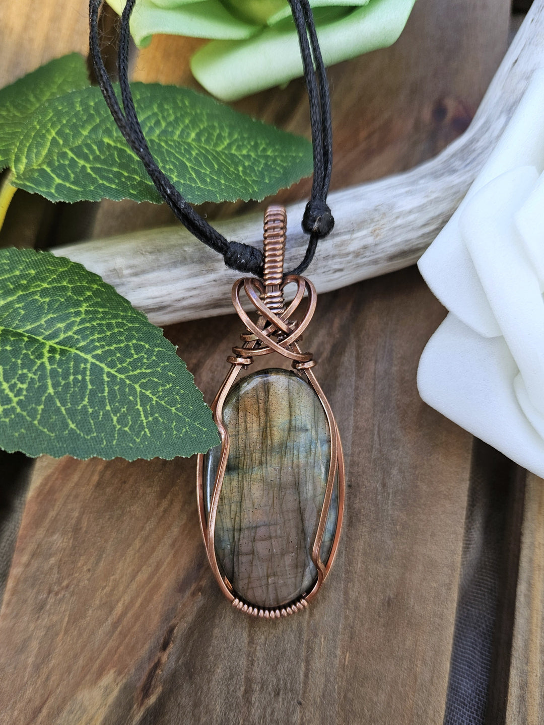Labradorite and Copper Necklace