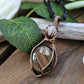 Labradorite, Moonstone and Copper Necklace