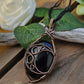 Obsidian Copper Moon Necklace