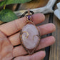 Rose Quartz, Amethyst and Copper Necklace