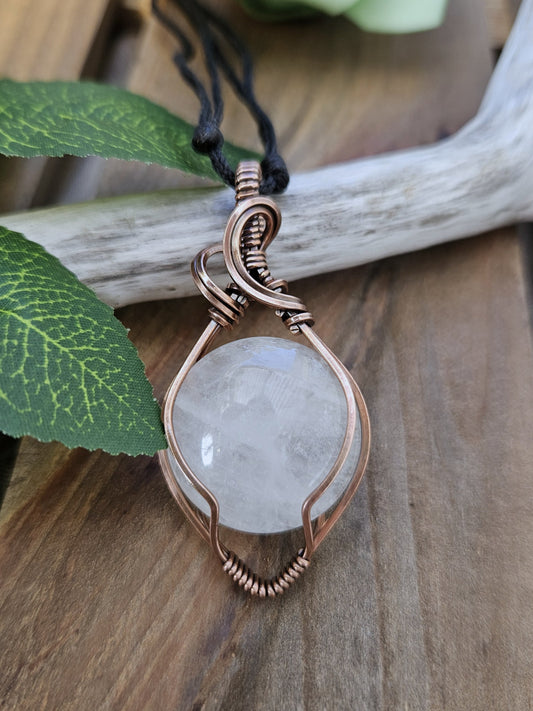 Quartz and Copper Necklace
