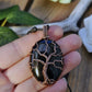 Obsidian Copper Tree of Life Necklace