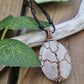 Rose Quartz and Copper Tree of Life Necklace