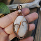 Morganite, Rose Quartz and Copper Heart Necklace