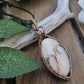 Morganite, Rose Quartz and Copper Heart Necklace