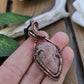 Rhodonite and Copper Heart Necklace