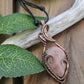 Rhodonite and Copper Heart Necklace