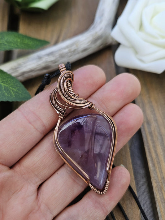 Amethyst and Copper Necklace