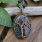 Indian Agate and Copper Tree of Life Necklace