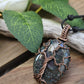 Indian Agate and Copper Tree of Life Necklace
