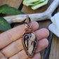 Mookaite and Copper Heart Necklace