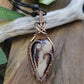 Mookaite and Copper Heart Necklace