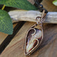 Mookaite and Copper Heart Necklace