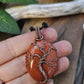 Red Jasper and Copper Tree of Life Necklace