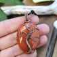 Red Jasper and Copper Tree of Life Necklace