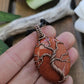 Red Jasper and Copper Tree of Life Necklace