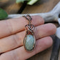 Green Aventurine and Copper Necklace