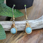Bronze 'Dew Drop' Earrings - Amazonite