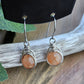 Silver 'Dew Drop' Earrings - Sunstone