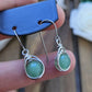 Silver 'Dew Drop' Earrings - Green Aventurine