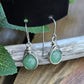 Silver 'Dew Drop' Earrings - Green Aventurine