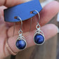 Silver 'Dew Drop' Earrings - Sodalite